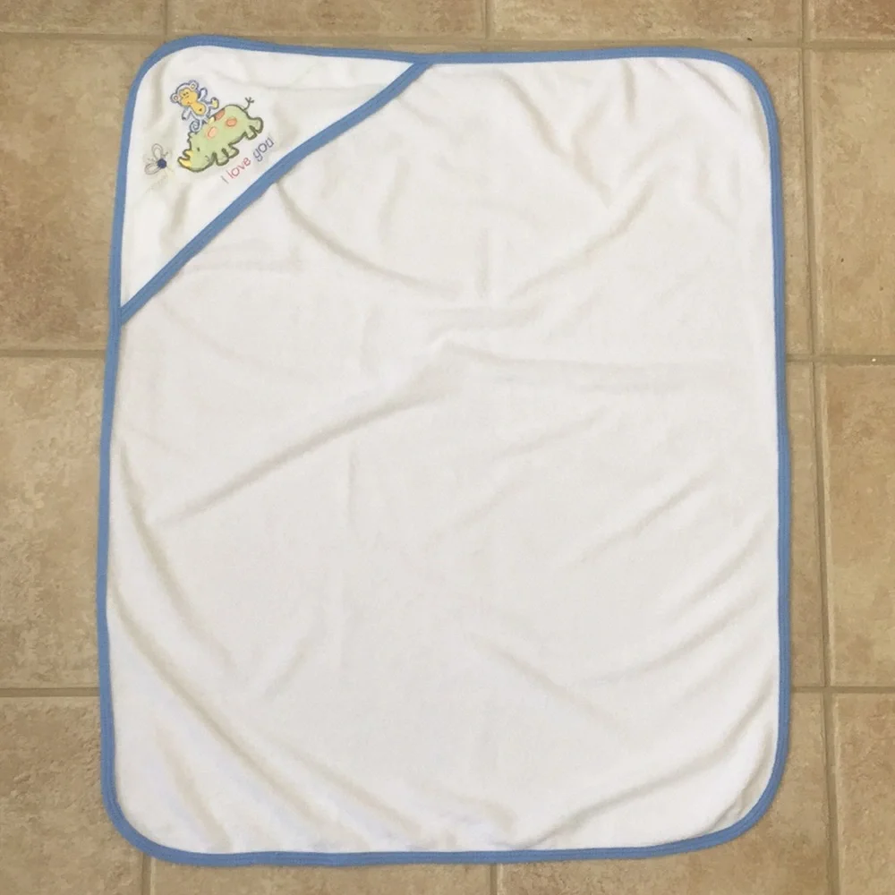 Gerber Baby Monkey Rhino Butterfly Hooded Towel and Washcloth